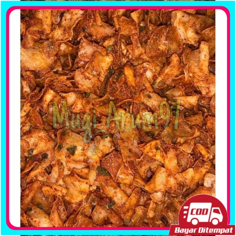

1KG KERIPIK SINGKONG KRIWIL PEDAS DAUN JERUK