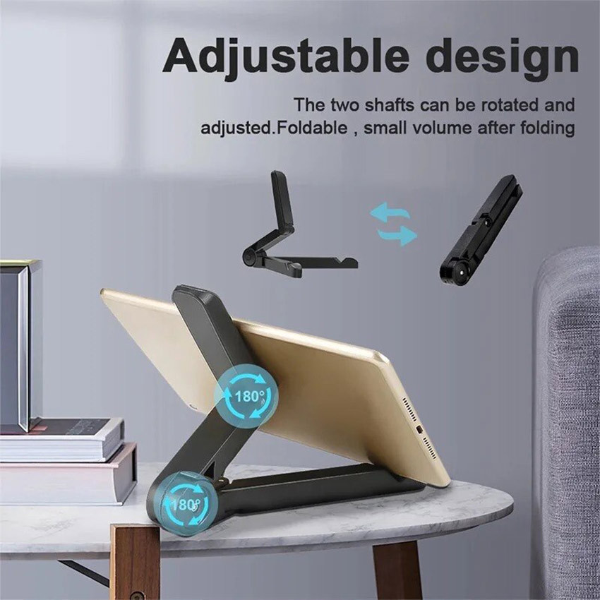 Universal Foldable Tablet Stand / Dudukan HP Lipat Anti Slip untuk Ipad, Android dan Handphone /