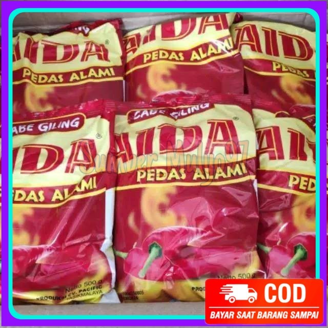 

cabe giling aida pedas alami 1 kilogram bubuk