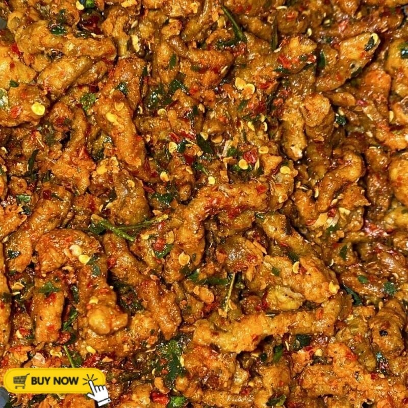 

Usus krispi Pedas Daun Jeruk 500 Gram