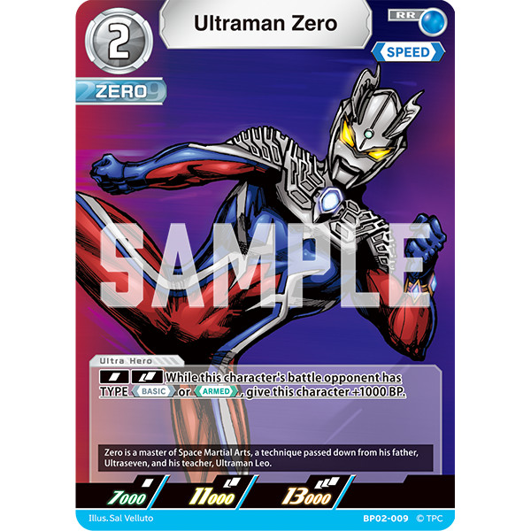 Ultraman Card Game Ultraman Zero BP02-009 RR