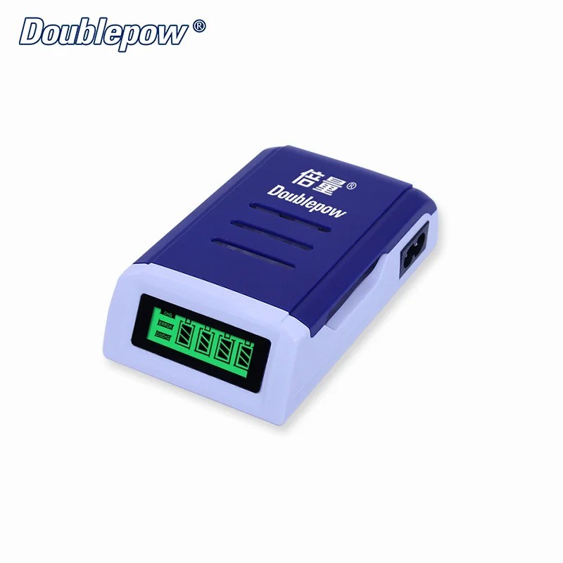 Doublepow Charger Baterai 4 Slot AA AAA Ni-MH EU Plug with LCD - DP-K209 LIN Mobile