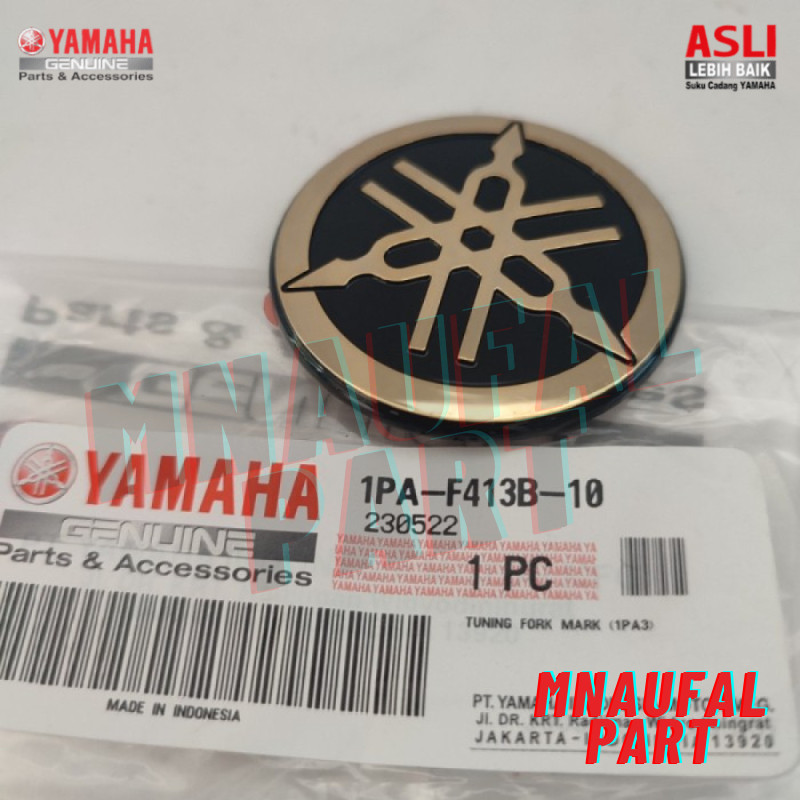 EMBLEM LOGO YAMAHA XMAX X-MAX GOLD 1PA-F413B-10 ASLI YAMAHA