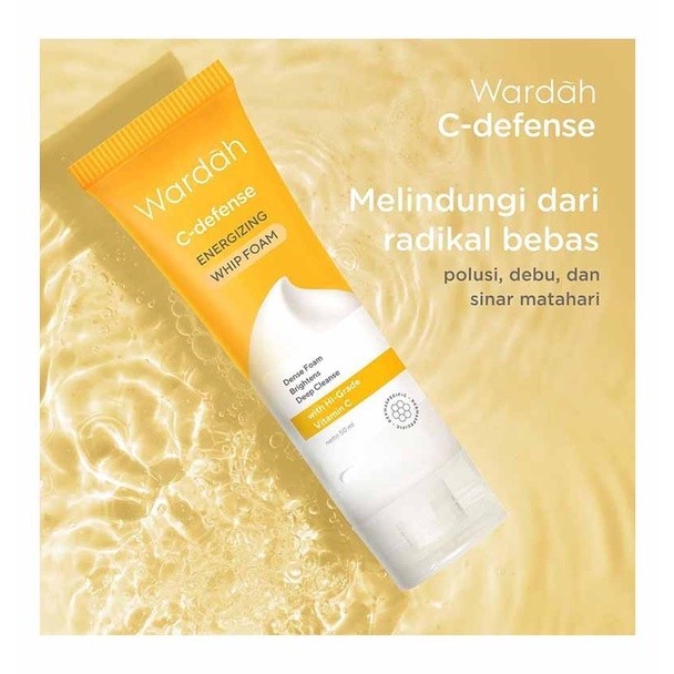 Wardah C- Defense Energizing Whip Foam 50 ml Sabun Cuci Muka