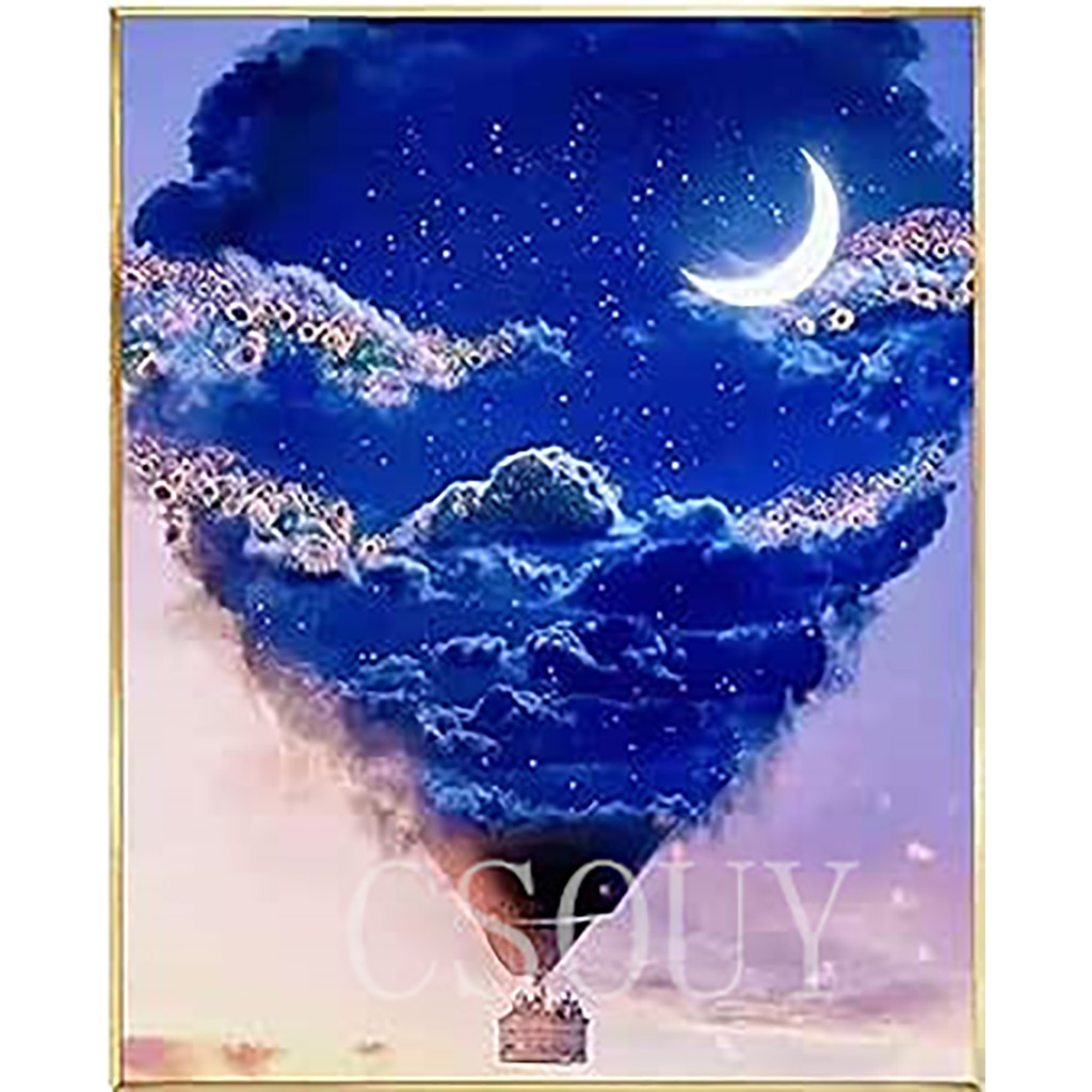 

100% Fairy Dust Full Crystal Square Diy Diamond Painting Embroidery Scenery 5D Mosaic Home Needlework Full Painting Rhinestones