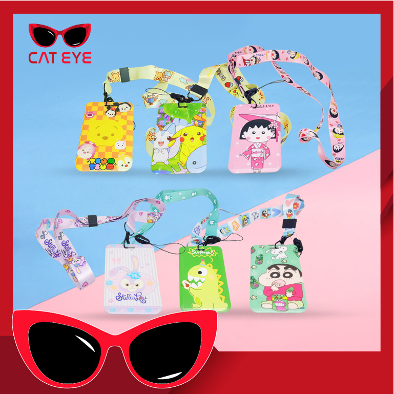 

PROMO - 6133 Lanyard ID Card Karakter / Tali Name Tag ID Card Holder / Penutup Kartu Akses ID Bank / Cute Character Hang Name Tag