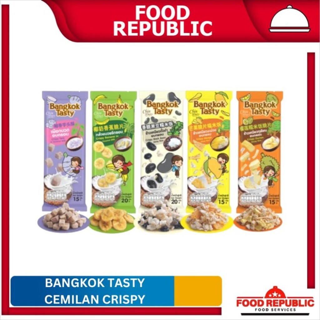 

Bangkok Tasty Chin Huay / Cemilan Sehat Crispy Khas Thailand Halal