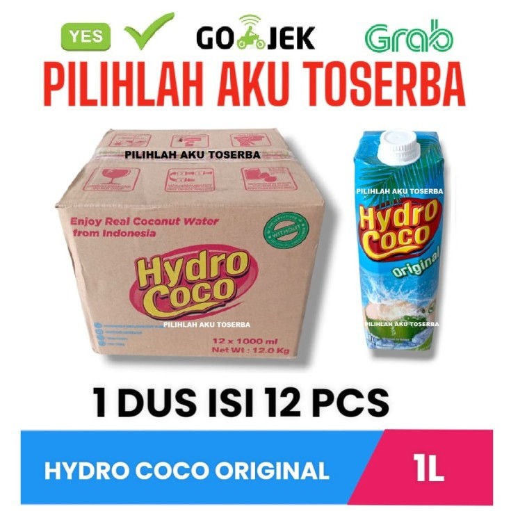 

Hydro Coco Air Kelapa KEMASAN 1 LITER - ( HARGA 1 DUS )