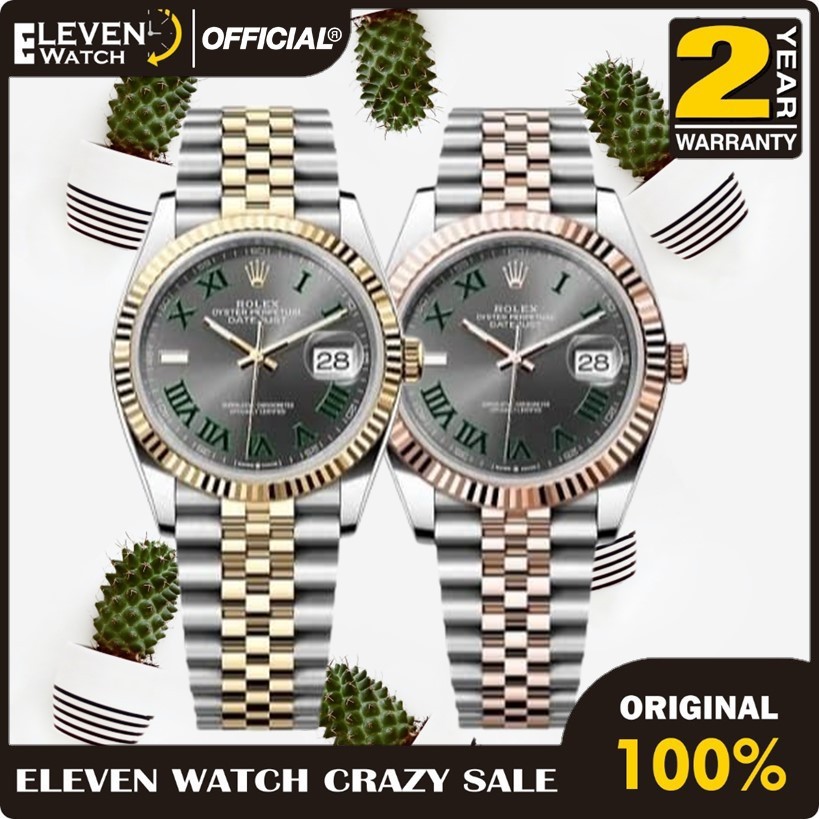 [Promo] Jam Tangan Unisex Rolex 126331 , 126233 Datejust Slate Roman Jubilee Wimbledon Automatic Ste