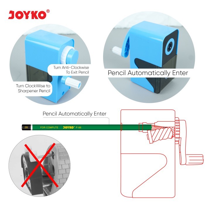

Sharpener / Rautan / Serutan Putar Joyko A-147