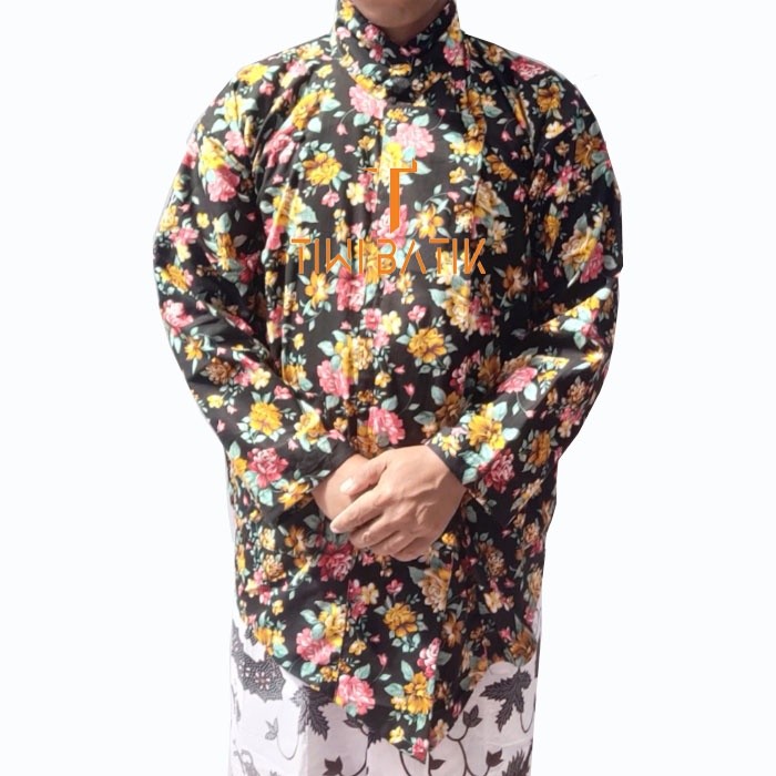 LURIK Surjan Kembang Pria Katun Premium