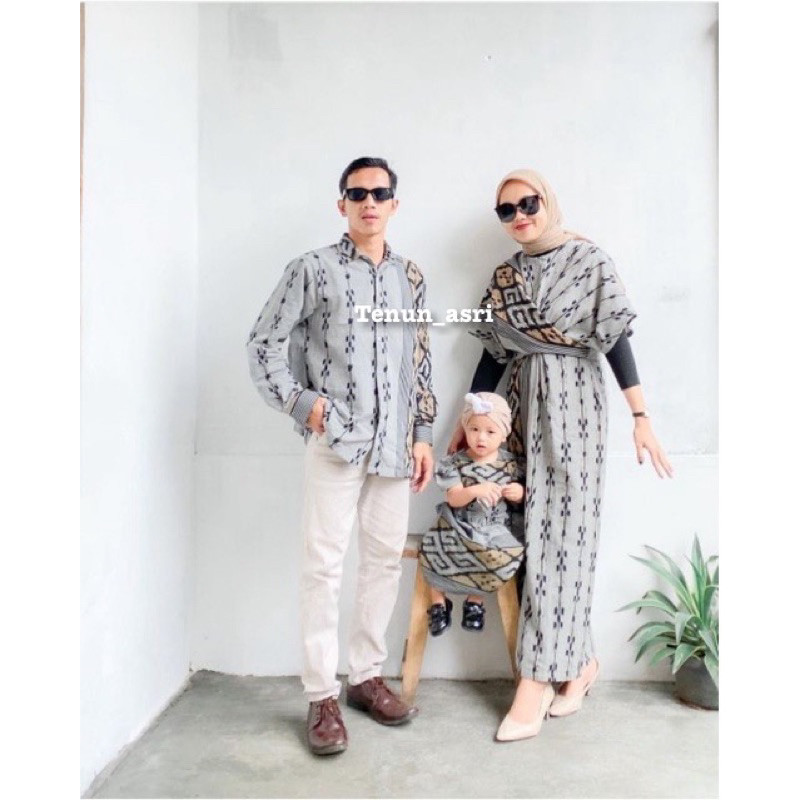 LURIK COUPLE TENUN BAJU KONDANGAN TENUN MOTIF LURIK KEMEJA PRIA PEREMPUAN