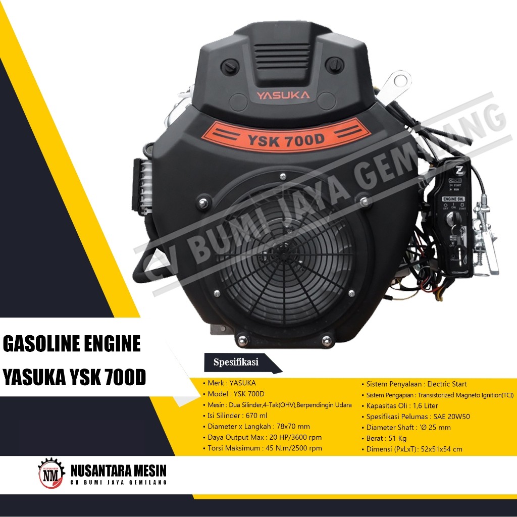 MESIN PENGGERAK SERBAGUNA / ENGINE YASUKA YSK 700D