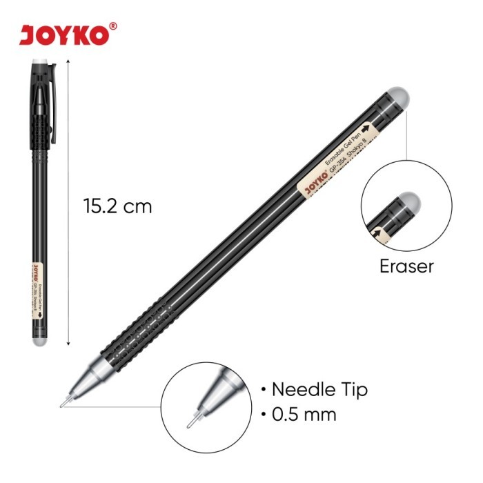 

Erasable Gel Pen Pulpen Pena Bisa Dihapus Joyko GP-354 Shokyo 8 0.5 mm