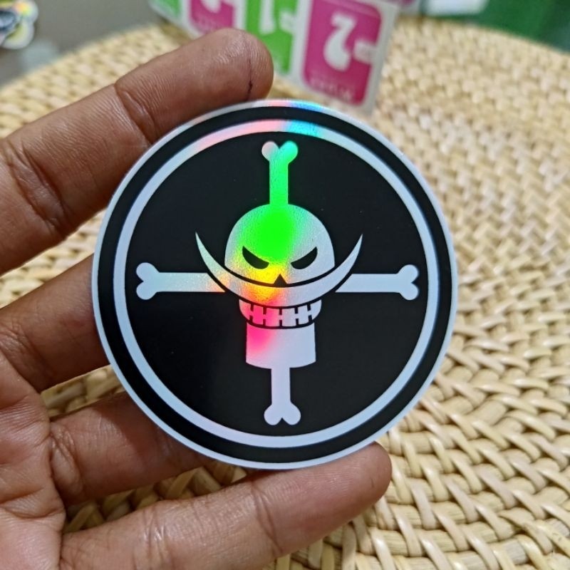 

sticker logo one piece aneime