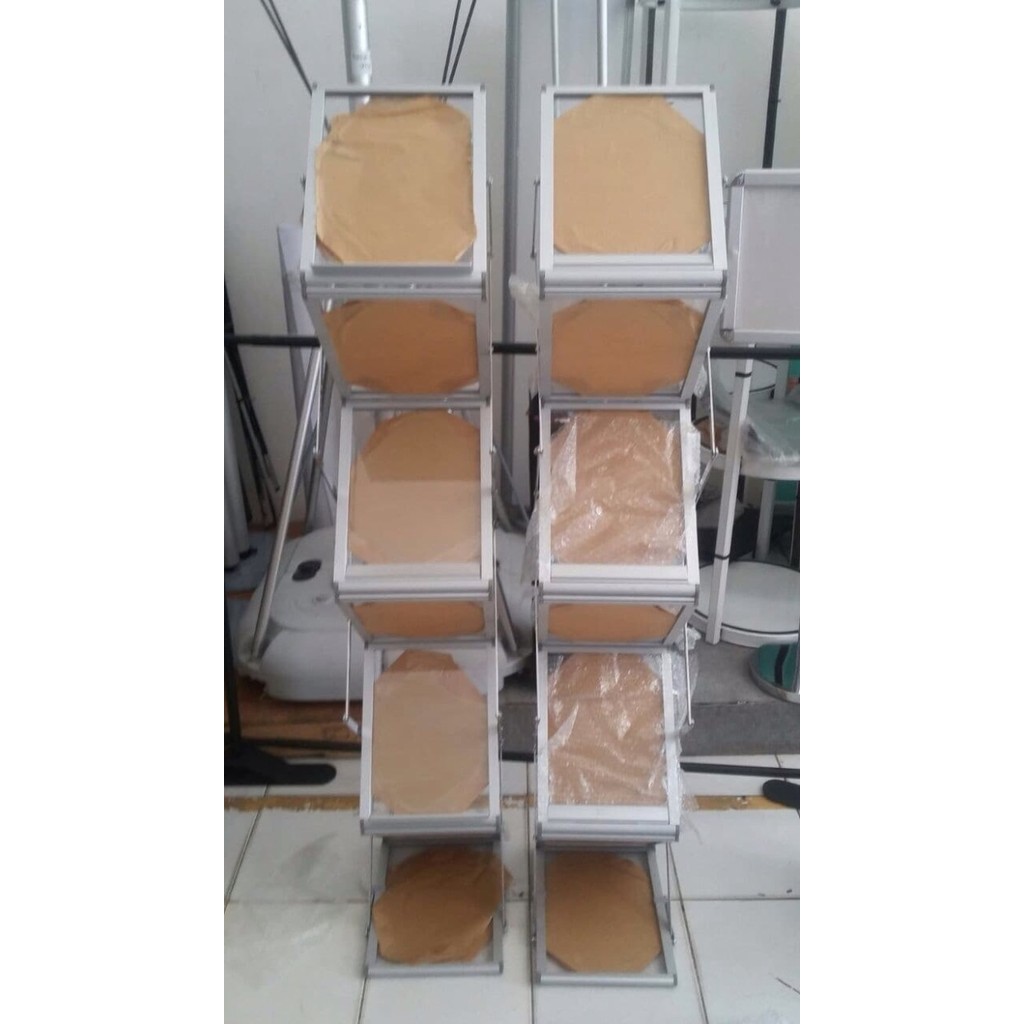 

[BIG SALE] Rak brosur akrilik list abu abu