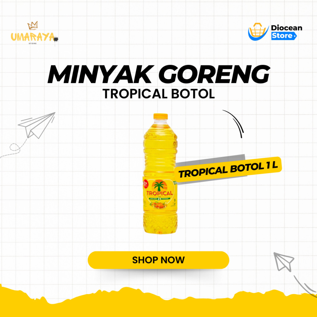 

Minyak Goreng Tropical Kemasan Botol 1L