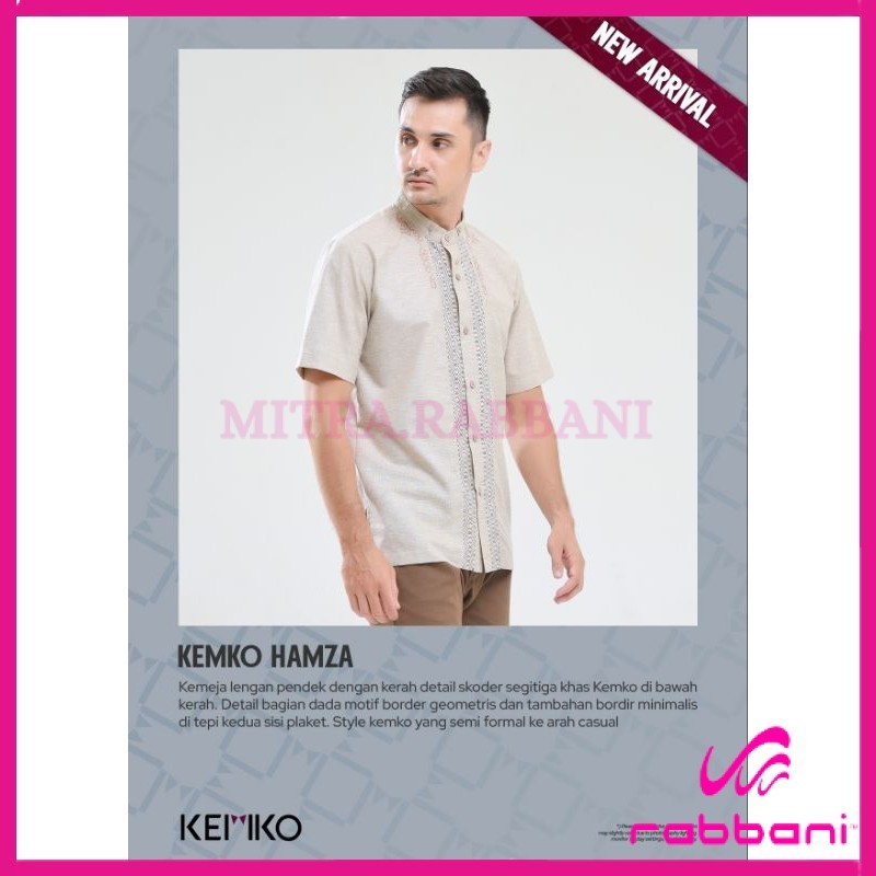 RABBANI ORI - Atasan pria kemeja koko Rabbani Hamza Terbaru Dewasa Mitra Rabbani