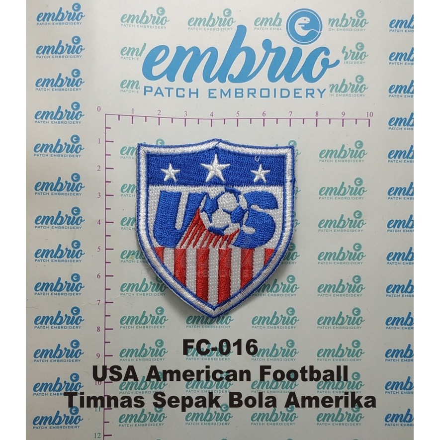 Bordir Bordir Patch Jogja FC-016 Patches USA American Football Bordir Logo Jersey Timnas Sepak Bola 