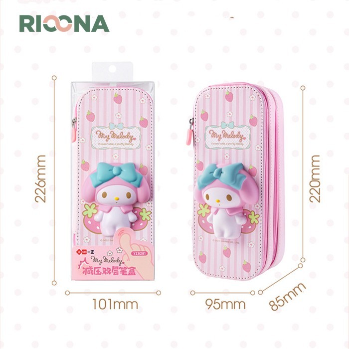 

Tempat Pensil Squishy Sanrio Dua Susun Pen Holder Squishy - Kuromi