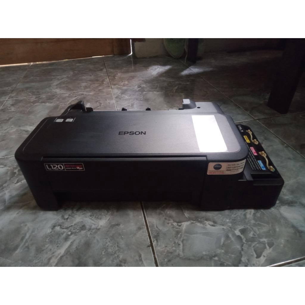 Printer Warna Epson L120 + Tinta Baru Nozzle Full