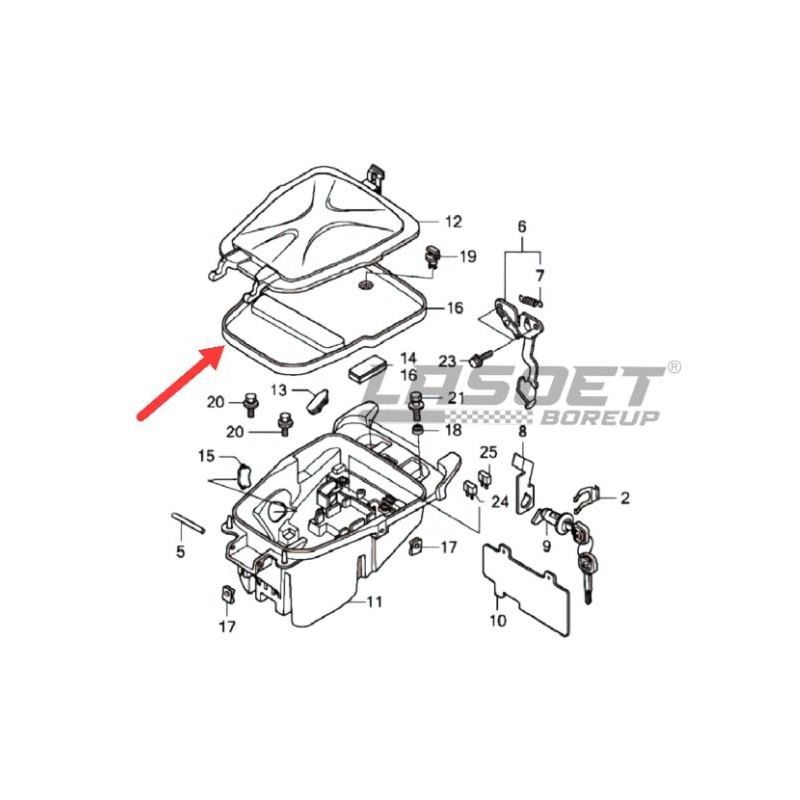 COVER TUTUP AKI ACCU BEAT KARBU KARBURATOR ORIGINAL AHM 81256KVY700