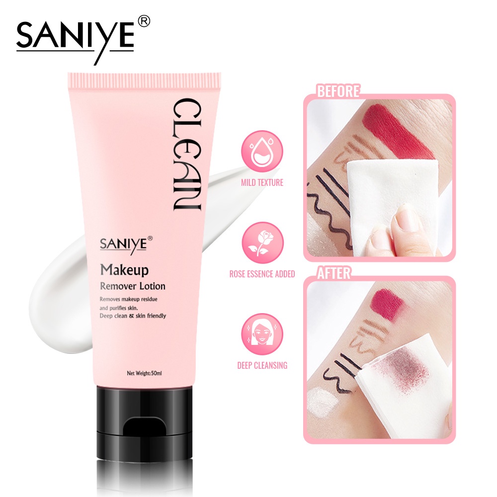 SANIYE 2 in1 Makeup Remover Lotion Deep Cleansing Gentle Face Makeup Remover R2017
