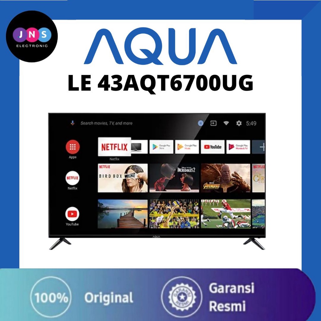 AQUA SMART ANDROID TV 43" LE43AQT6700UG