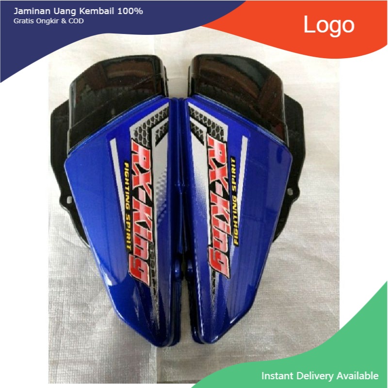 Box Tutup Aki Cover Samping Tepong RX King RXKing 2004 Biru