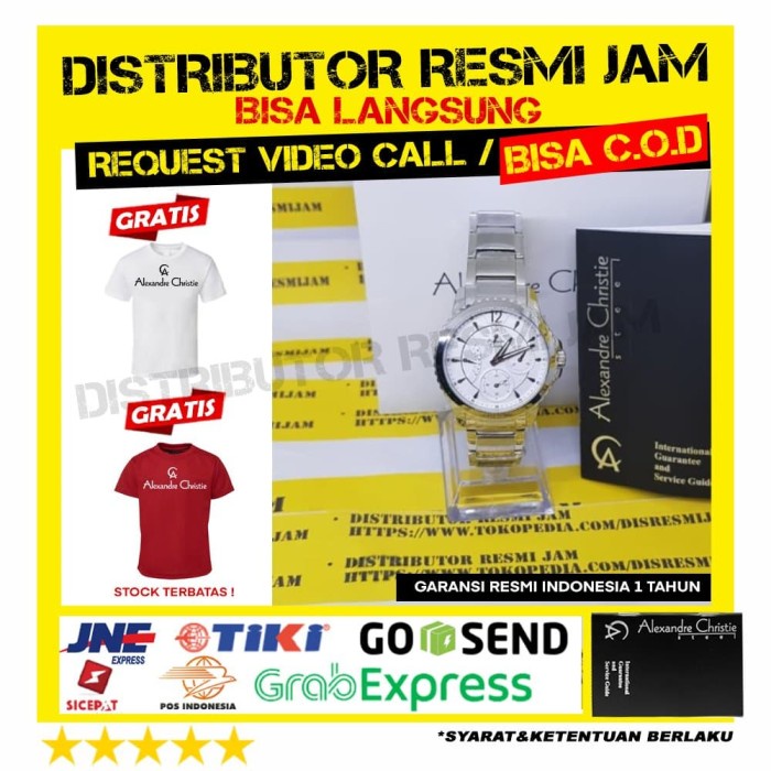 JAM TANGAN ALEXANDRE CHRISTIE ac2804 2804 2804BF GARANSI RESMI 12BULAN