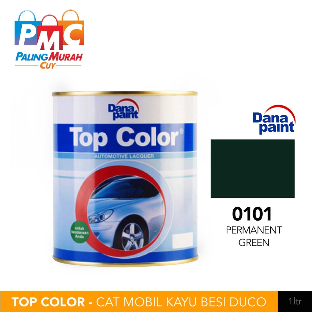 TOP COLOR 0101 Permanent Green (Tt) - Cat Mobil Kayu Besi Duco