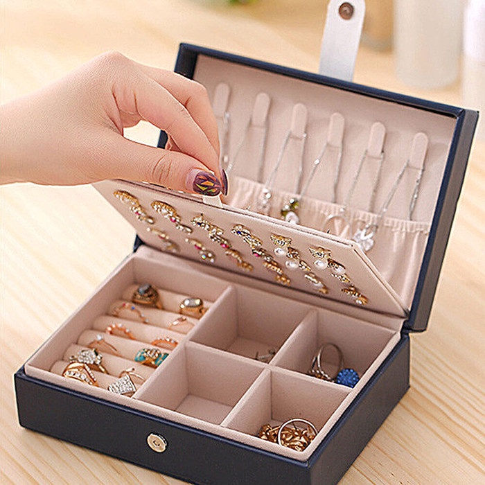 

MKKK Kotak Perhiasan Aksesori Organizer Storage Jewelry Box AN165