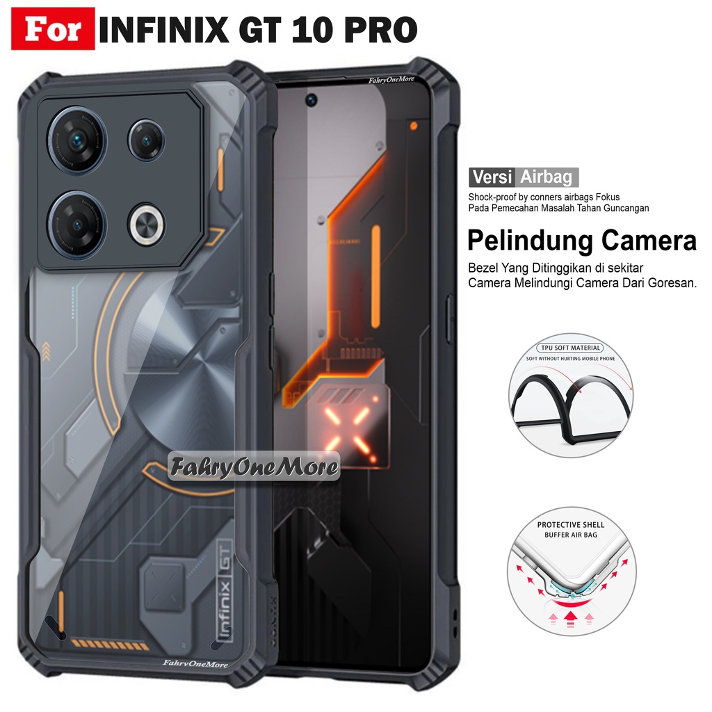 Casing Hp Infinix GT 10 Pro Hard Soft Case Anti Licin Transparant Handphone