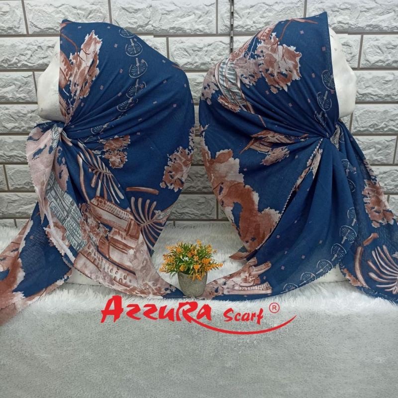 VOAL CHROMIC SERIES | HIJAB SEGI 4 MOTIF | AZZURA SCARF | BUTTON SCARF |  LASERCUT | HIJAB MURAH HIJ
