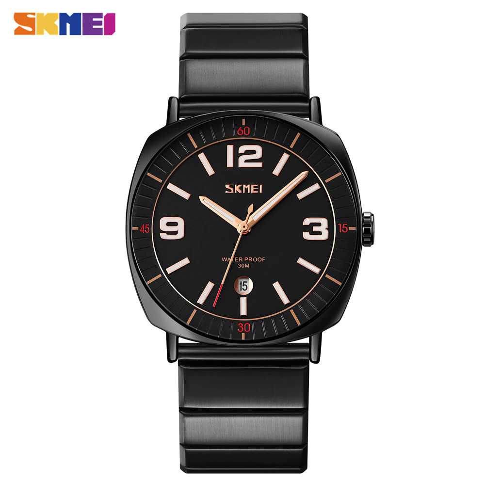 SKMEI Jam Tangan Analog Pria Strap Stainless Steel - 9280