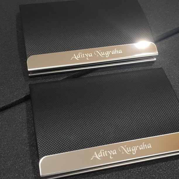 

Tempat Kartu Nama Name Card Holder Dompet Kartu Debit Kredit - NC 621 Panjang, + Grafir Nama