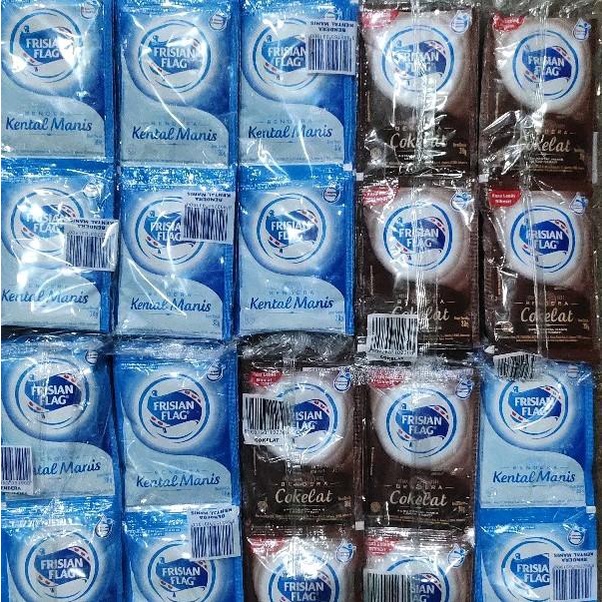 

30pcs Frisian Flag sachet 38gr isi (5X6pcs)