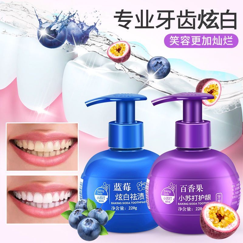 Pasta Gigi - Odol Pemutih Gigi - Baking Soda Removal Whitening Toothpaste Fruit