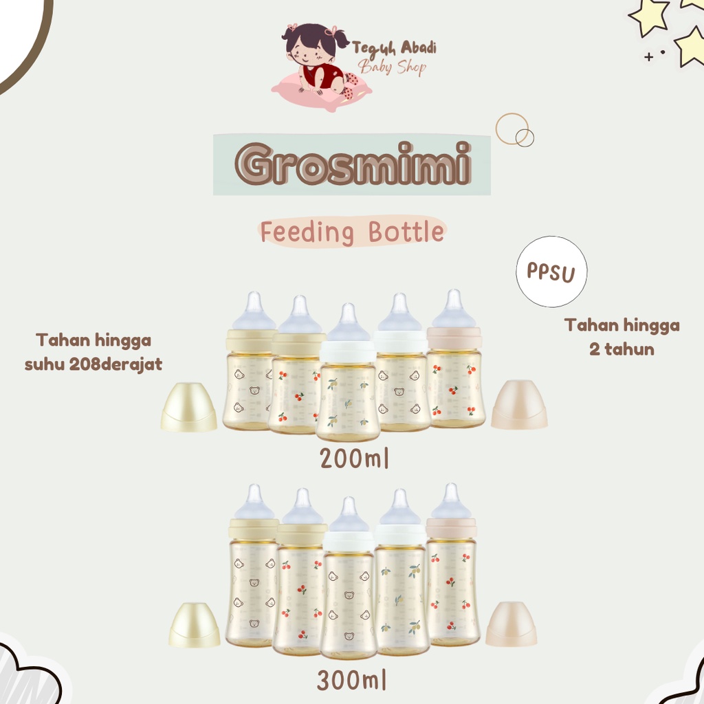 [TA] Grosmimi Feeding Bottle PPSU / Botol Susu Bayi PPSU / Botol PPSU