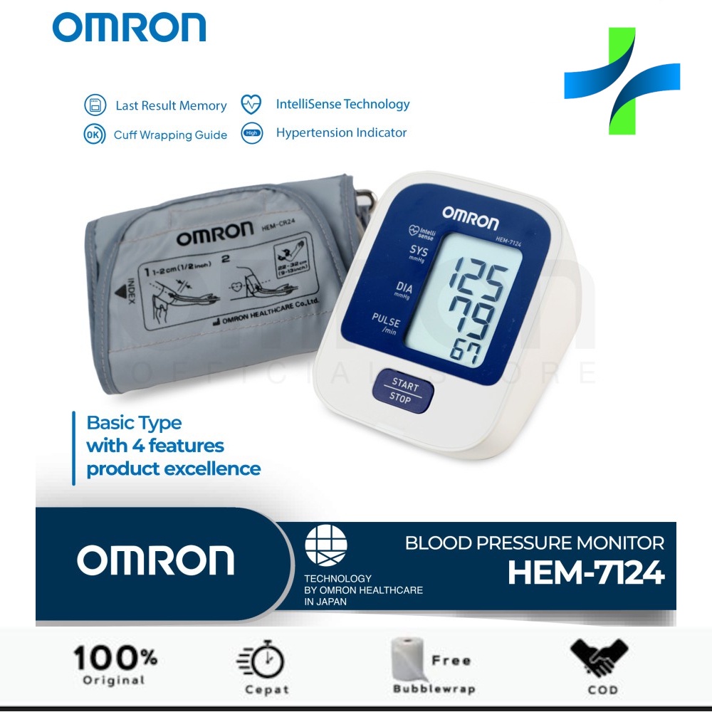 Tensimeter Automatic Blood Pressure Monitor OMRON HEM-7124