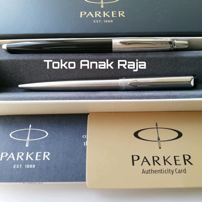 

[New]/Promo Paket Parker Koleksi 1: 1 pc JotterBlack Bp + 1 pc Vector Stainless Bp