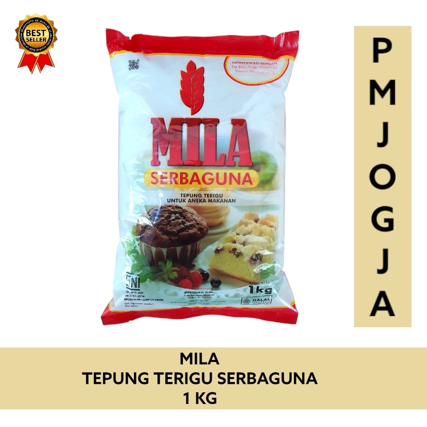 

Tepung Terigu Mila Serbaguna / Tepung Terigu Untuk Aneka Makanan 1 Kg