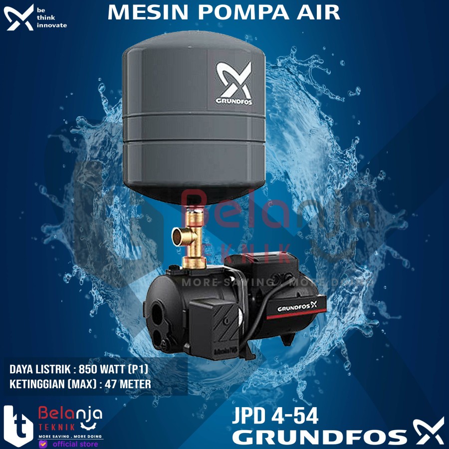 Grundfos Pompa Air JPD 4-54 - JD Basic 4 Jet Pump 40 Meter 850 Watt