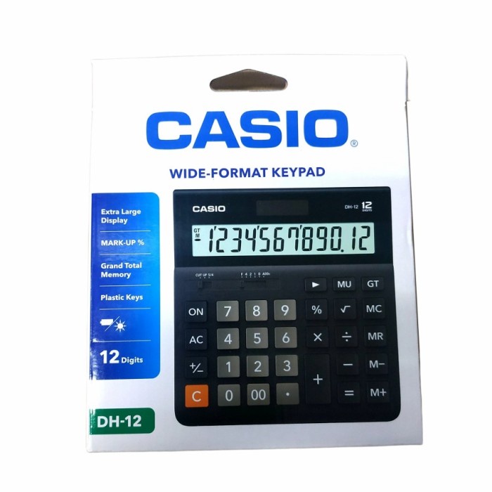 

Kalkulator Casio DH-12 Calculator 12 Digits,.Kalkulator Casio DH-12 Calculator 12 Digits