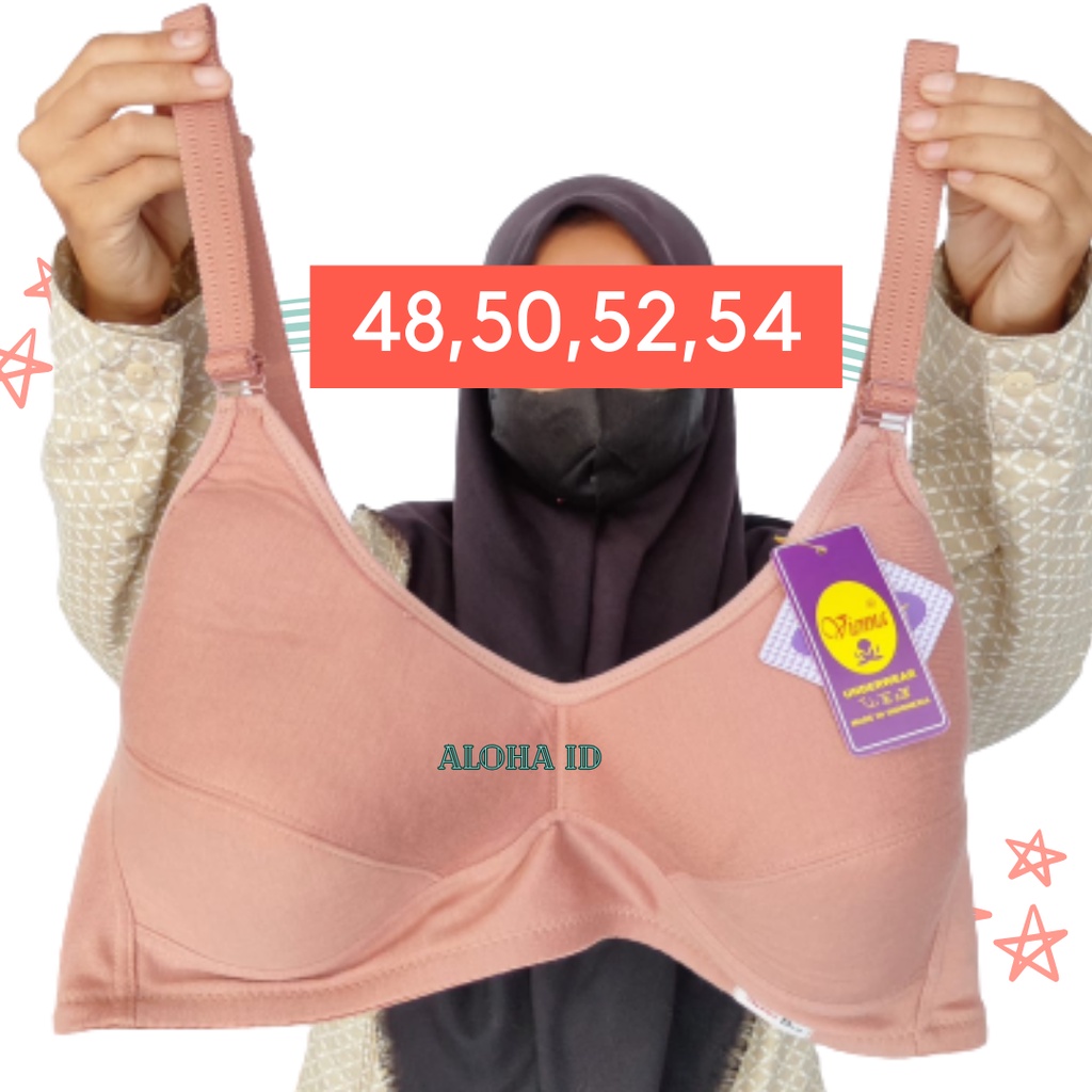 Sport Bra Cup Besar Size Jumbo 48,50,52,54 - BH Wanita Tanpa Kawat Tanpa Busa