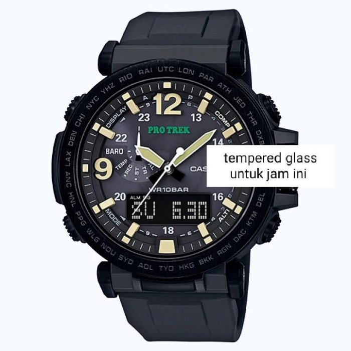nur tempered glass for CASIO PRO TREK PRG-600Y-1 anti gores jam tangan TG pelindung layar screen pro