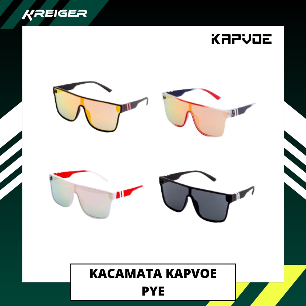 Kacamata Sepeda Kapvoe Denver PYE Polarized Lensa Kaca Mata Sunglasses Gowes Cycling Roadbike Speda 