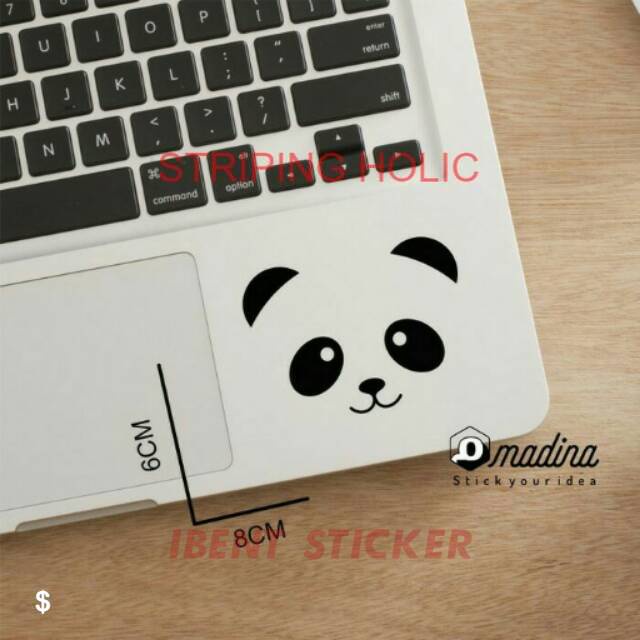 

stiker laptop cute panda COD