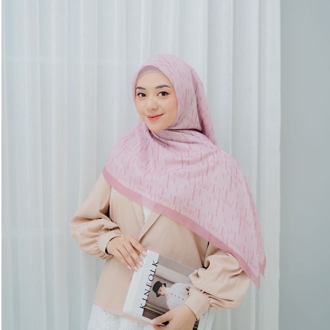 Valore Hijab - Monogram Scarf Salem Pink