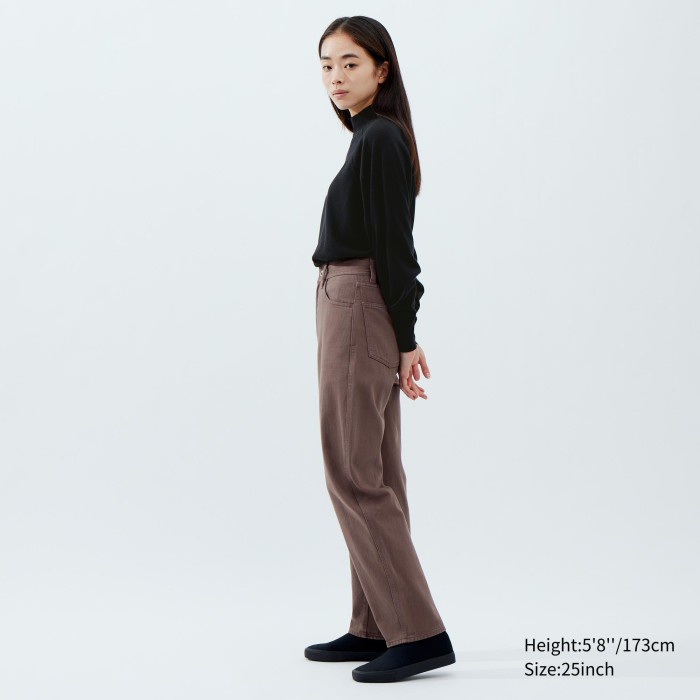 UNIQLO Jeans Curve 461662 Wanita 23inch - 35 BROWN
